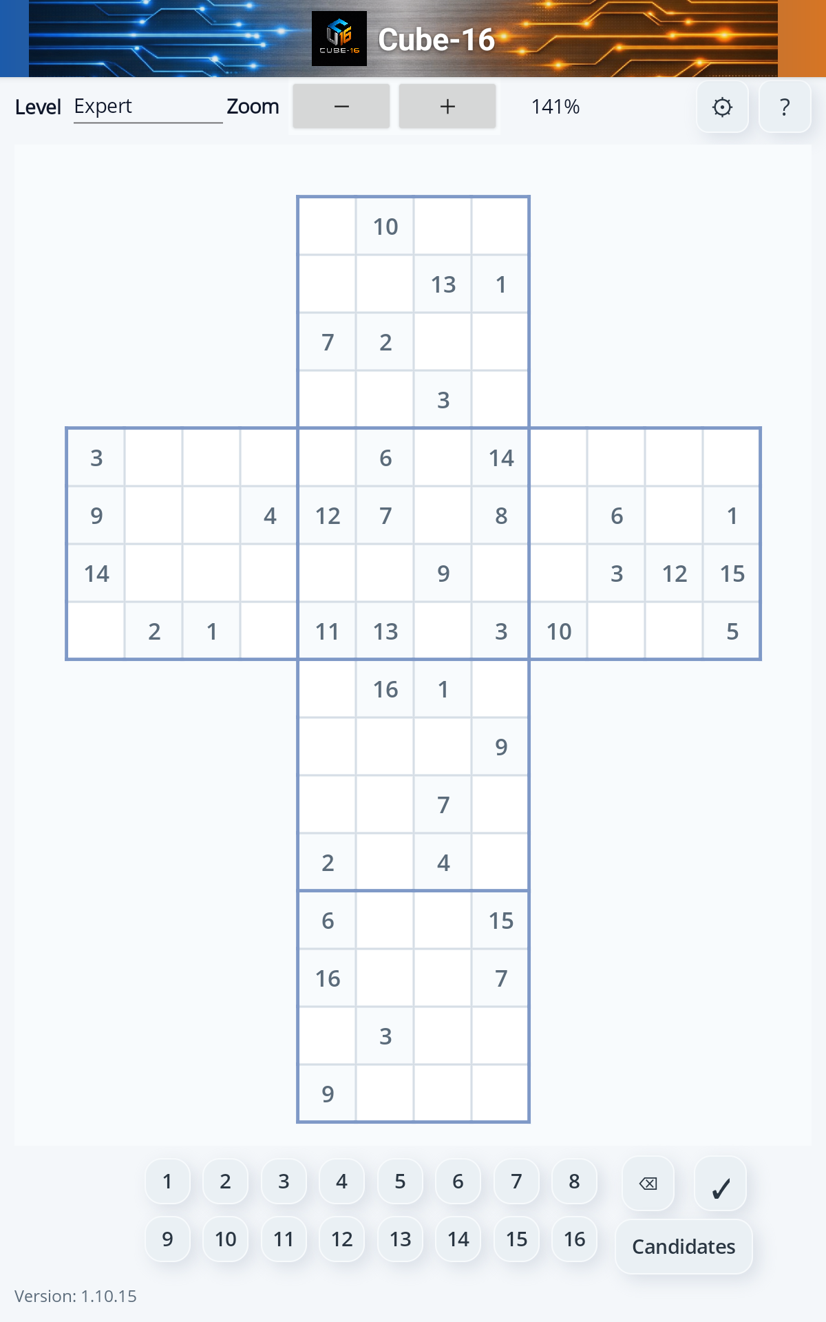 Cube-16 Puzzle